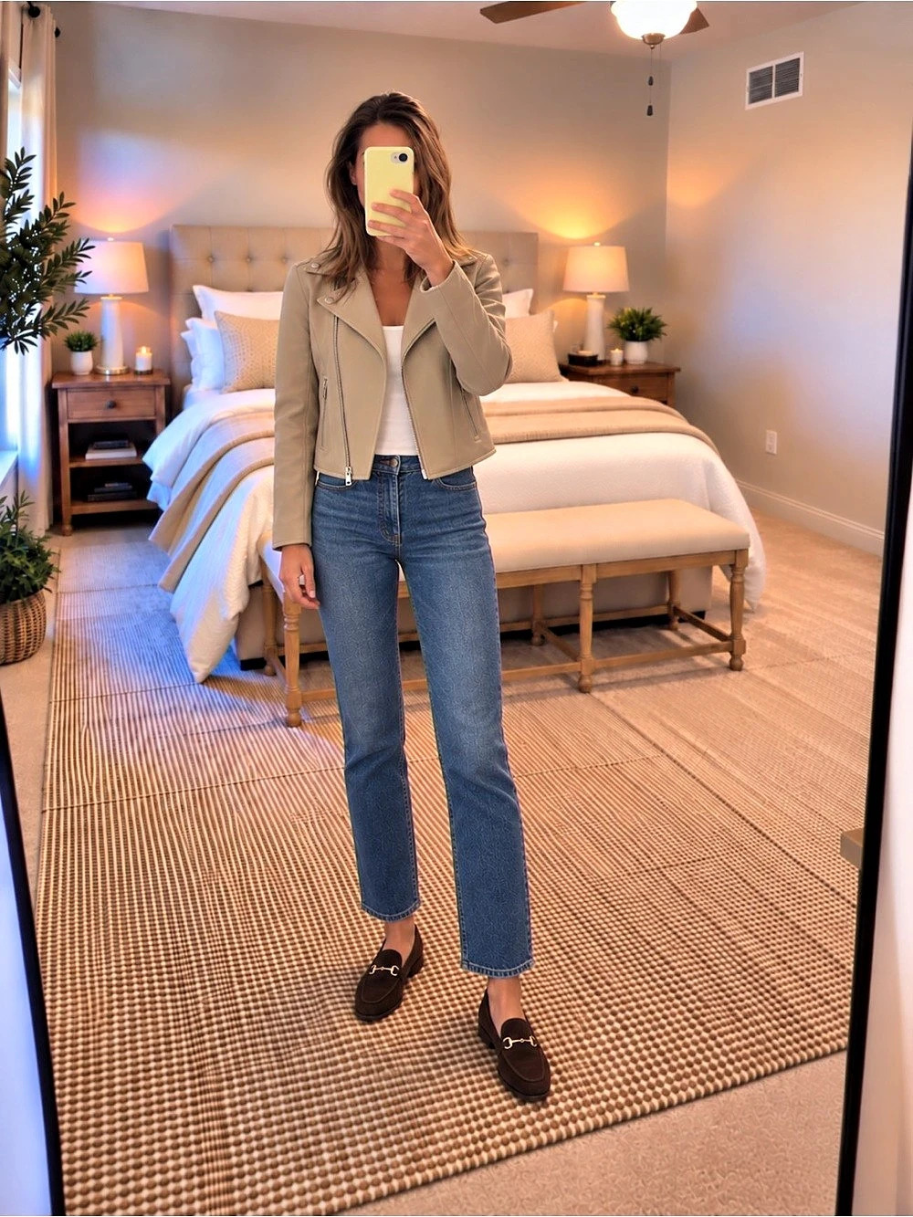 Women's Cropped Jacket in cream Like New